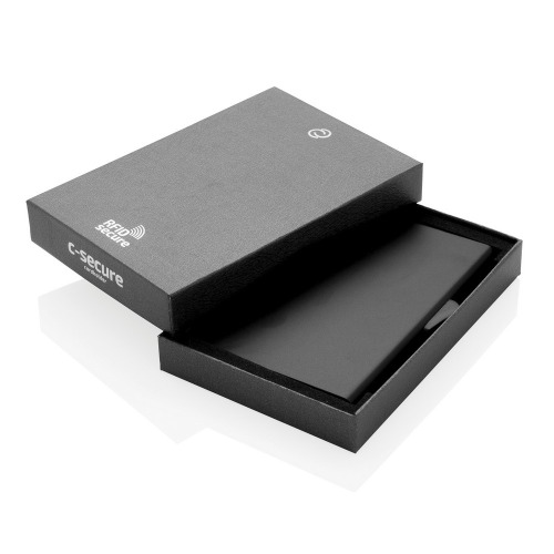 Etui na karty kredytowe C-Secure, ochrona RFID Czarny P820.491 (11)
