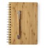 Bambusowy notatnik ok. A5, długopis brązowy V0207-16 (3) thumbnail