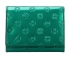 Damski portfel WITTCHEN z lakierowanej skóry z monogramem mały Zielony WITT34-1-070  thumbnail