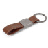 Metalowy brelok ze sztucznej skóry Koniak LT99663-N0053  thumbnail
