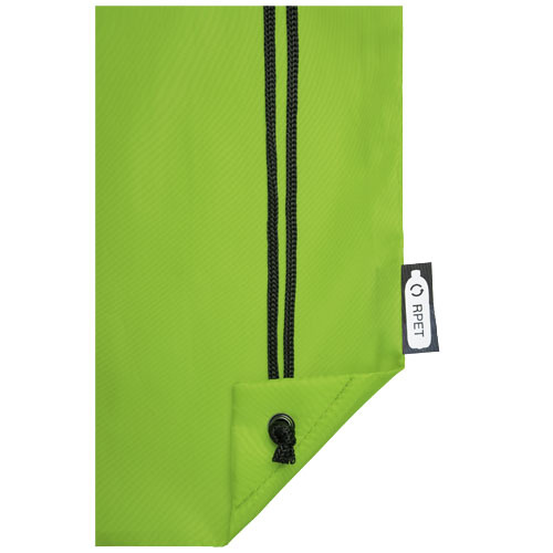 Plecak Oriole ze sznurkiem ściągającym z recyklowanego plastiku PET Limonka 12046163 (5)