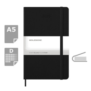 Kalendarz MOLESKINE Czarny