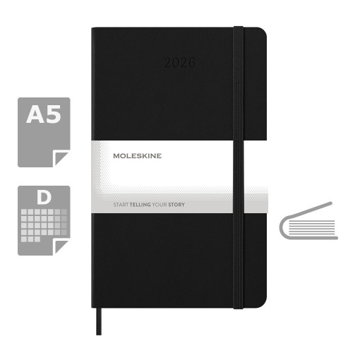 Kalendarz MOLESKINE Czarny VM394-03/2027 