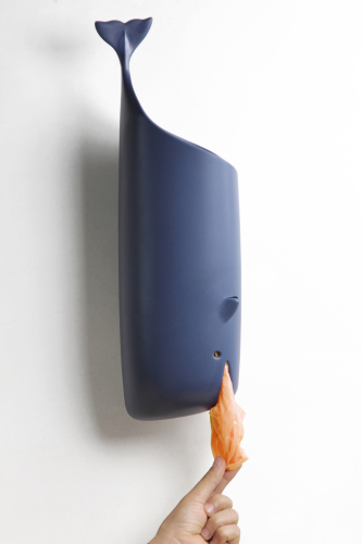 Pojemnik na reklamówki Moby Whale Niebieski QL10312-BU (4)