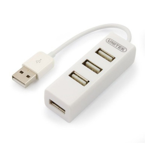 Unitek Y-2146 mini hub 4x USB 2.0 Biały EG 007406 