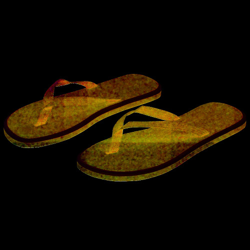 Klapki Czarny V9688-03M 