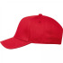 Czapka z daszkiem bawełniana 5 paneli 290 g/m2 AXEL Czerwony 5391805 (4) thumbnail