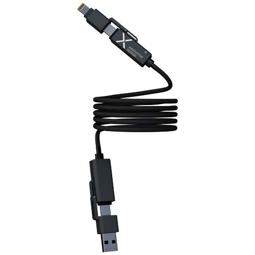 SCX.design C59 magnetyczny kabel do ładowania o mocy 100 W w izolacji z silikonu Czarny 2PX21590 