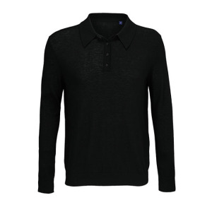 Sweter Polo Męski Welna Poliester