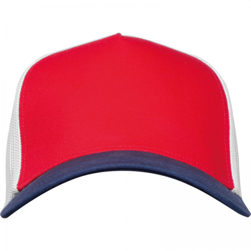 Czapka z daszkiem bawełniana 5 paneli CrisMa 290 g/m2 TREVOR Czerwony 5391905 (3)