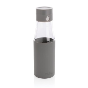Butelka monitorująca ilość wypitej wody 650 ml Ukiyo szary