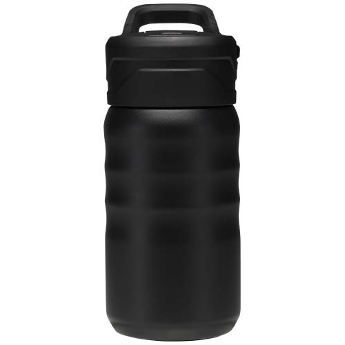 Bidon sportowy Knox o pojemności 350 ml, wykonana ze stali nierdzewnej z podwójnymi ściankami i materiału pochodzącego z recy Czarny 10095290 (2)