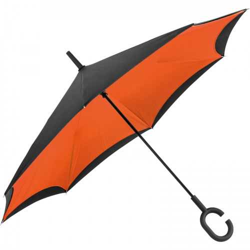 Parasol manualny odwrócony ø120 cm OLIVIA Pomarańczowy 4047610 (1)
