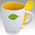 Zestaw do kawy ceramiczny PALERMO 250 ml żółty 509508 (4) thumbnail
