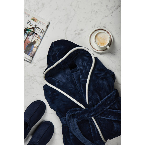 Szlafrok VINGA Louis RPET S/M Niebieski VG100-04 (3)