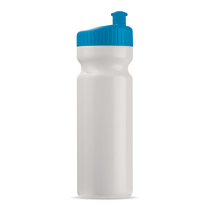 Bidon Sportowy Design 750ml Biały / jasnoniebieski