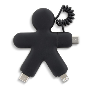 2064 | Xoopar Buddy Eco Charging Cable Czarny