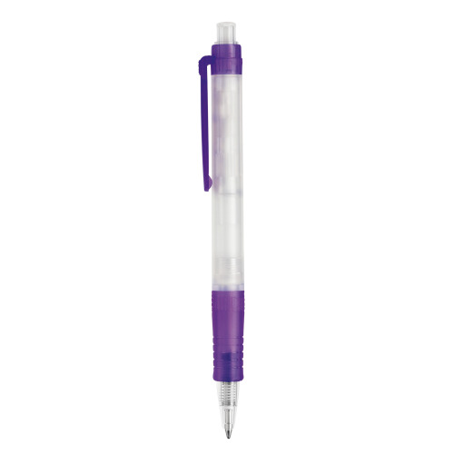 Długopis Vegetal Pen Clear przejrzysty Ecru / purpurowy LT87540-N5472 (1)