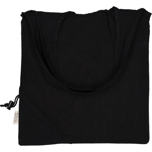 Torba bawełniana z recyklingu 118 g/m2 MODENA Czarny 526203 (2)