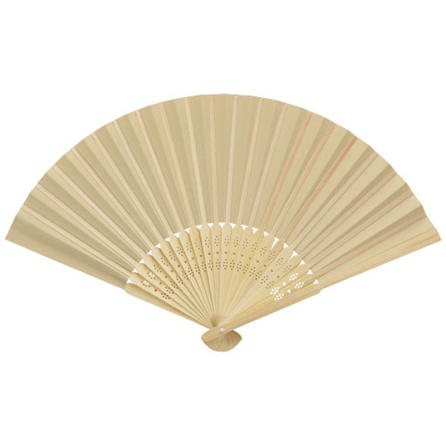 Wachlarz Carmen z bambusa i papieru Piasek pustyni 12704006 (3)