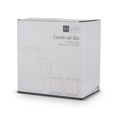 Karafka InSideOut Elin z 2 szklankami  Transparentny LT57008-N0004 (6)
