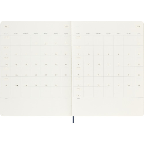 Kalendarz MOLESKINE Ciemnoniebieski VM493-27/2025 (5)