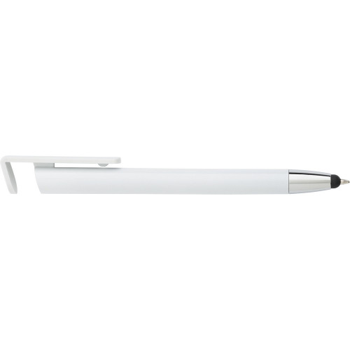 Długopis, touch pen, stojak na telefon Biały V1753-02 