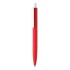Długopis X3 z przyjemnym w dotyku wykończeniem czerwony V1999-05  thumbnail