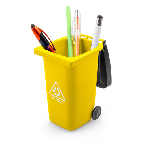 Pojemnik na przybory do pisania „kontener na śmieci” | Erco żółty VA079-08 (5)