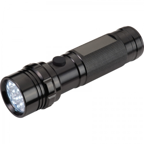 Latarka metalowa 14 LED ERASMO Czarny 8842203 (1)