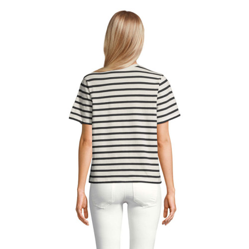 LEGEND WOMEN  T-SHIRT Off White| Navy S04776-AZ-S (1)
