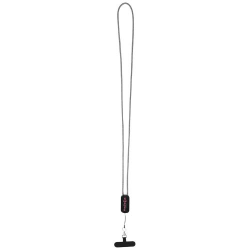 Anser smycz do smartfona z tworzyw sztucznych pochodzących z recyklingu z wbudowanym kablem 5 w 1 obsługującym moc 27 W Czarny 12449490 (1)