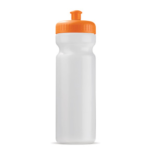 Bidon sportowy BIO 750ml Transparentny / pomarańczowy