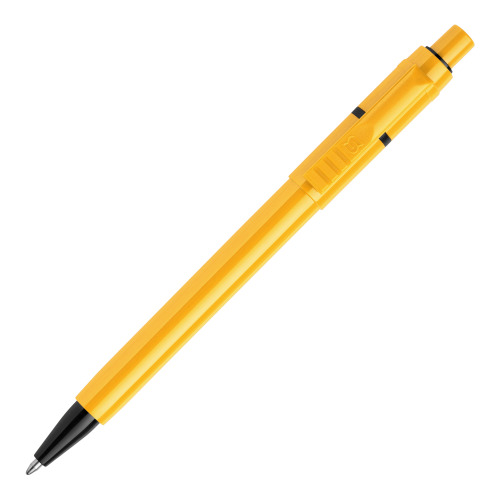 Długopis Baron Extra nieprzezroczysty żółty / czarny LT80914-N4102 