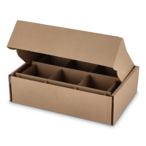 Pudełko na 6 kubków 34.7 x 24.3 x 9.9 cm wykonane na zamówienie  Brązowy LT83222-N0051 (2)