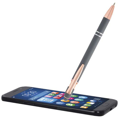 Nanna długopis z wykończeniem w kolorze różowego złota  Twilight Grey 10624683 (4)