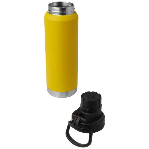 Butelka Fortis z recyklingowanej stali nierdzewnej, z miedzianą izolacją próżniową, o pojemności 700 ml, z certyfikatem RCS, przystosowana do napojów gazowanych Ochre 10084212 (4)