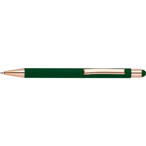 Długopis metalowy touch pen soft touch MIRAMAR Ciemnozielony 432899 (1)