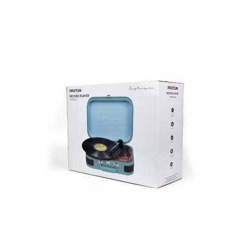 Prixton VC600 gramofon  Rafowy niebieski 1PA16651 (1)