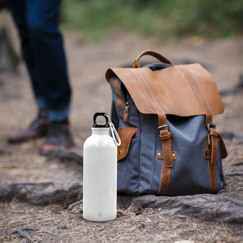 Butelka sportowa 500 ml z karabińczykiem | Brenda Biały VA099-02 (1)