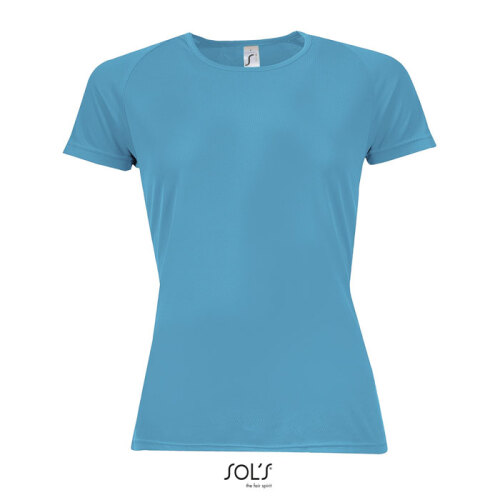 SPORTY Damski T-Shirt 140g Aqua S01159-AQ-S 