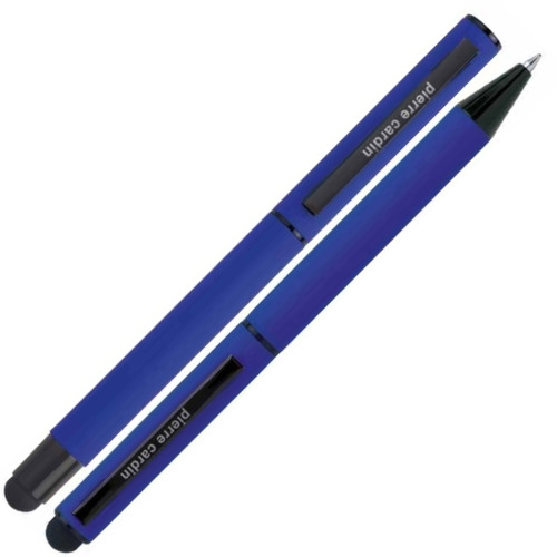 Zestaw piśmienny długopis i pióro kulkowe touch pen soft touch CELEBRATION Pierre Cardin Niebieski B0401006IP304 