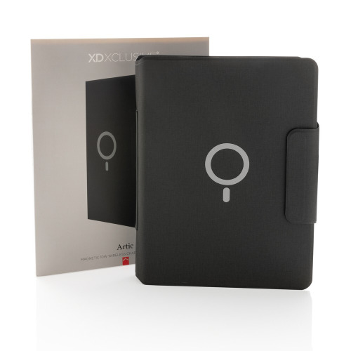 Teczka konferencyjna Arctic, magnetyczna ładowarka bezprzewodowa 10W Czarny P774.322 (13)