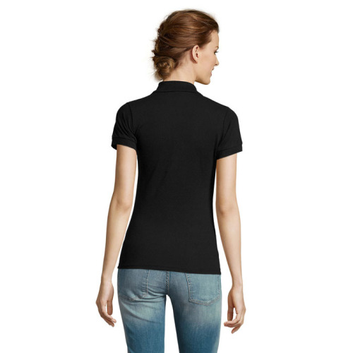 PRIME Damskie POLO 200g Czarny / Czarny opal S00573-BK-L (1)