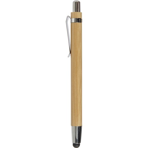 Bambusowy długopis, touch pen brązowy V1761-16 