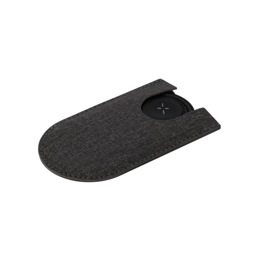 Ładowarka bezprzewodowa 15W z RABS, kabel do ładowania, etui w komplecie Czarny VA606-03 (1)