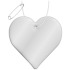 RFX™ reflective odblaskowa zawieszka z TPU, serce Biały 1PR09101  thumbnail