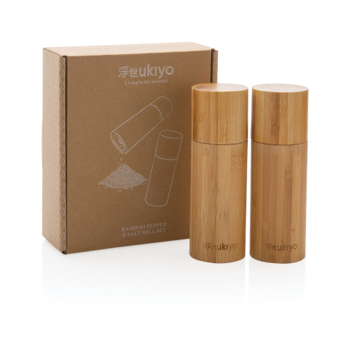 Zestaw młynków do soli i pieprzu Ukiyo Brązowy P262.319 (7)