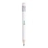 Mini ołówek, gumka biały V1697-02 (1) thumbnail