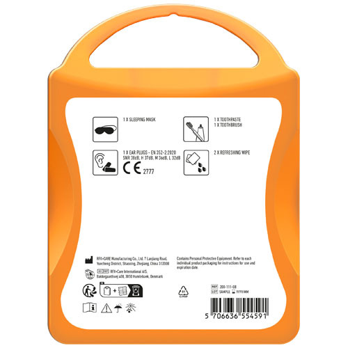 MyKit Zestaw Podróżny - Na pokładzie Przezroczysty pomarańczowy 1Z251208 (4)